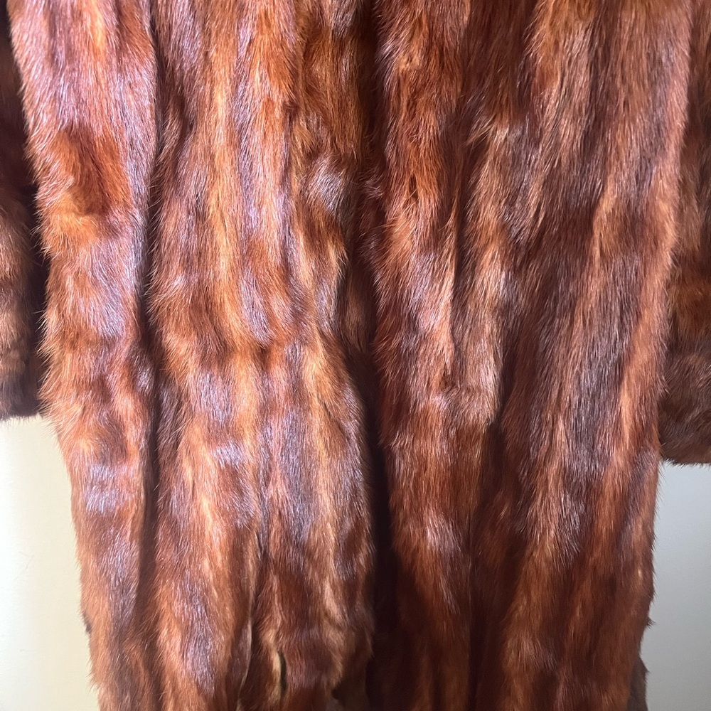 Burger Phillips Vintage Chunky Mink Fur Coat, Cutter Good Recycled Beautiful Fur